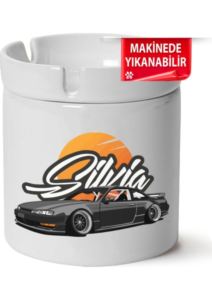 Nissan S14 Baskılı Porselen At-Söndür Küllük (Kl-Otmbl-Nssn)