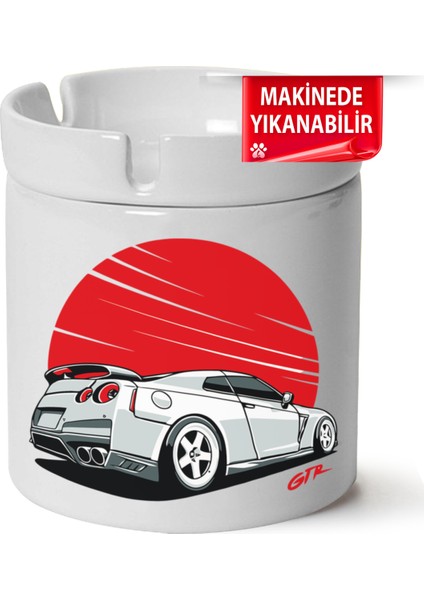 Nissan GTR35 Baskılı Porselen At-Söndür Küllük (Kl-Otmbl-Nssn)