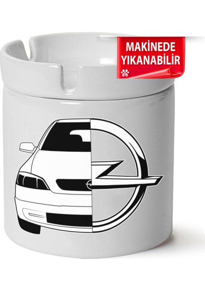 Opel Astra G Baskılı Porselen At-Söndür Küllük (Kl-Otmbl-Opl)