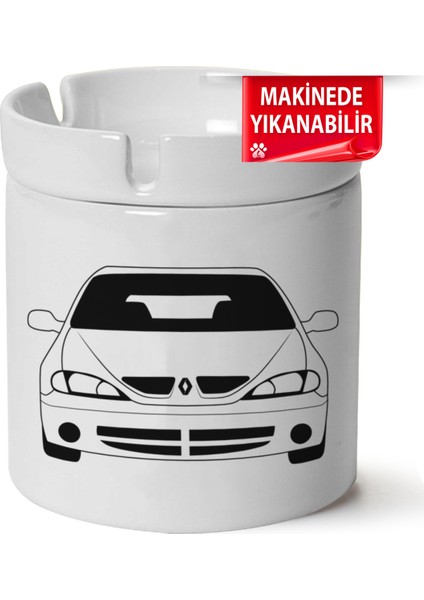 Megane 1 Baskılı Porselen At-Söndür Küllük (Kl-Otmbl-Rnlt)