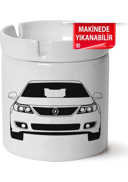 Latitute Baskılı Porselen At-Söndür Küllük (Kl-Otmbl-Rnlt)