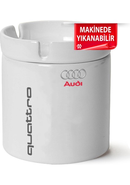 Audi Quattrobaskılı Porselen At-Söndür Küllük (Kl-Otmbl-Audi)