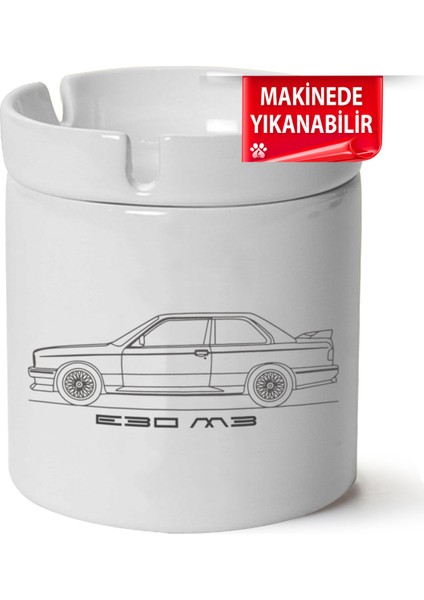 Bmw E30 Baskılı Porselen At-Söndür Küllük (Kl-Otmbl-Bmw)