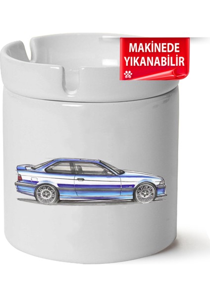 Bmw E36 Baskılı Porselen At-Söndür Küllük (Kl-Otmbl-Bmw)