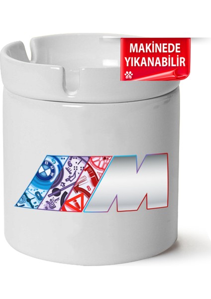 Bmw M Logo Baskılı Porselen At-Söndür Küllük (Kl-Otmbl-Bmw)
