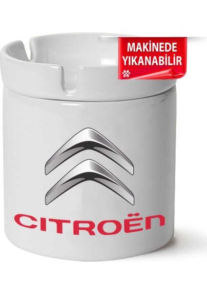 Citroen Logo Baskılı Porselen At-Söndür Küllük (Kl-Otmbl-Ctrn)
