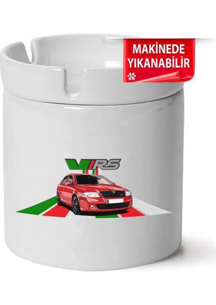 Skoda Octavia A5 Baskılı Porselen At-Söndür Küllük (Kl-Otmbl-Skd)