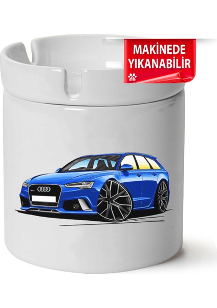 Audi Rs6 Baskılı Porselen At-Söndür Küllük (Kl-Otmbl-Audi)