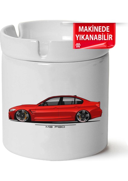 Bmw F30 Baskılı Porselen At-Söndür Küllük (Kl-Otmbl-Bmw)