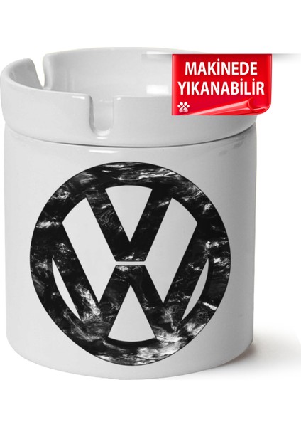 Vw Logo Baskılı Porselen At-Söndür Küllük (Kl-Otmbl-Vw)