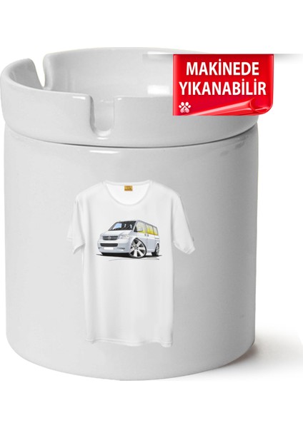Vw Transporter T5 Baskılı Porselen At-Söndür Küllük (Kl-Otmbl-Vw)