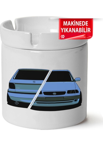 Opel Astra F Baskılı Porselen At-Söndür Küllük (Kl-Otmbl-Opl)