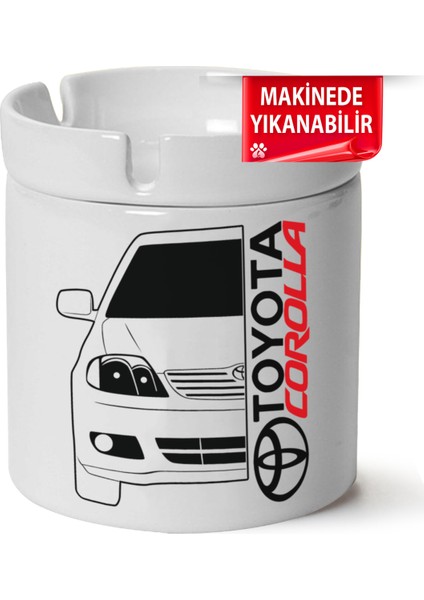 Toyota Corolla E130 Baskılı Porselen At-Söndür Küllük (Kl-Otmbl-)