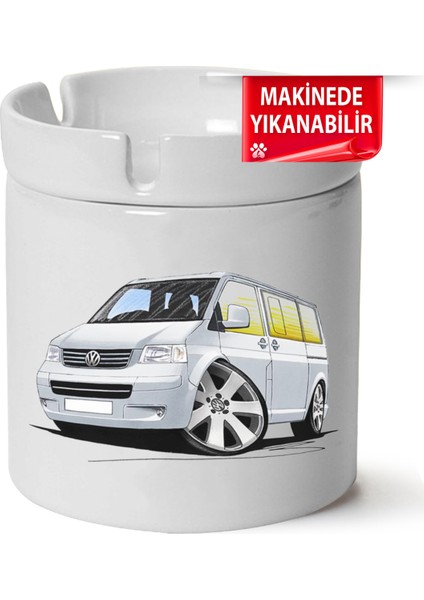 Vw Transporter T5 Baskılı Porselen At-Söndür Küllük (Kl-Otmbl-Vw)