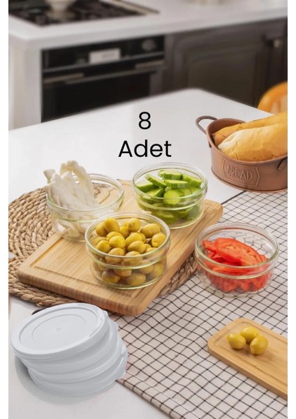 Paşabahçe Beyaz Kapaklı Kahvaltılık Çerezlik
