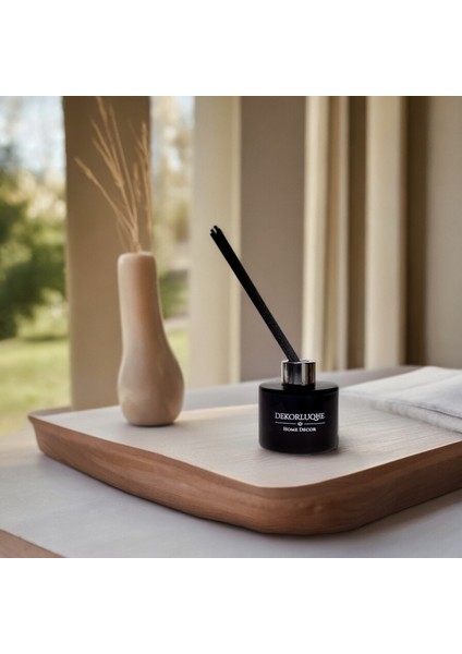 Okyanus Oda Kokusu Siyah Çubuklu Ocean Ortam Kokusu Ofis Parfüm Reed Diffuser 130 ml