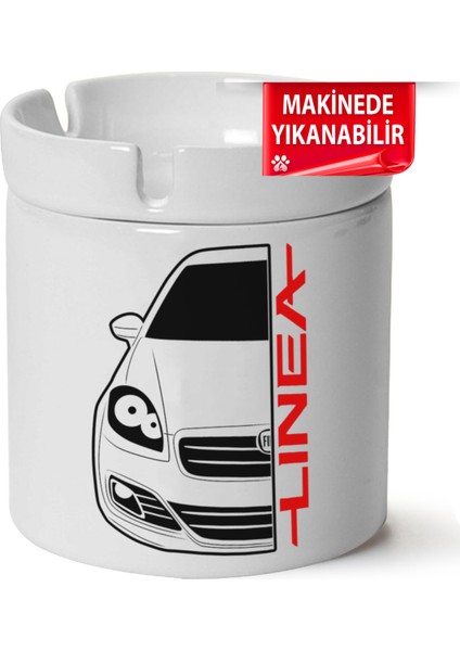 Fiat Linea Baskılı Porselen At-Söndür Küllük (Kl-Otmbl-Fiat)