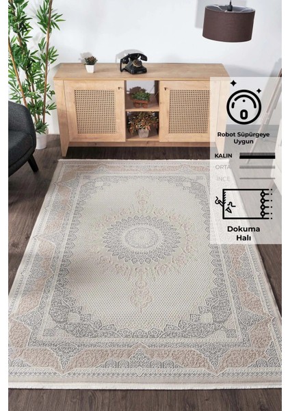 Monacco Polyester Modern Eskitme Desenli Salon Koridor Mekan Oda Halısı