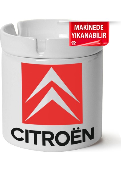 Citroen Logo Baskılı Porselen At-Söndür Küllük (Kl-Otmbl-Ctrn)
