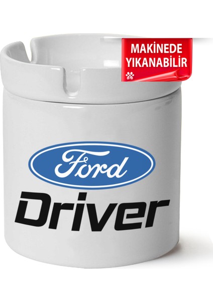 Ford Driver Baskılı Porselen At-Söndür Küllük (Kl-Otmbl-Drvr)
