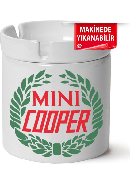 Mini Cooper Logo Baskılı Porselen At-Söndür Küllük (Kl-Otmbl-Mn)