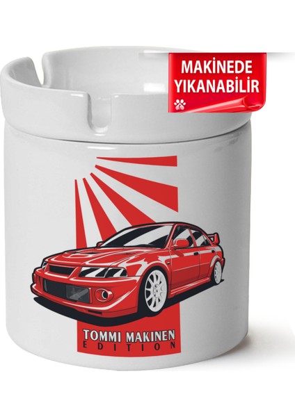 Mitsubishi EVO5BASKILI Porselen At-Söndür Küllük (Kl-Otmbl-Mtsbh)