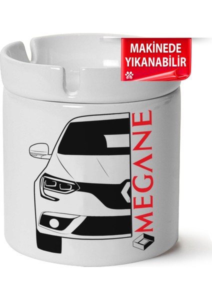 Megane 4 Baskılı Porselen At-Söndür Küllük (Kl-Otmbl-Rnlt)