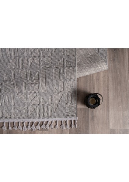 BUKLE11883 Gri Yumuşak Dokulu Halı Kilim Salon Mutfak Koridor Kesme Yolluk Dokuma Makine Halısı fırsatları