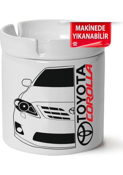 Toyota Corolla E140 Baskılı Porselen At-Söndür Küllük (Kl-Otmbl-)