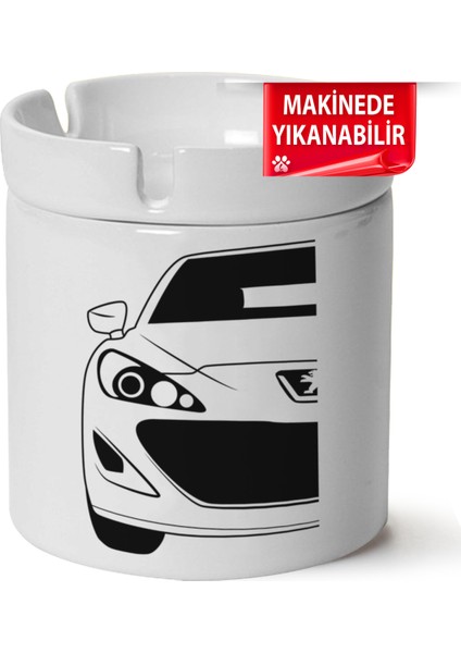 Peugeot Rczbaskılı Porselen At-Söndür Küllük (Kl-Otmbl-Pgt)