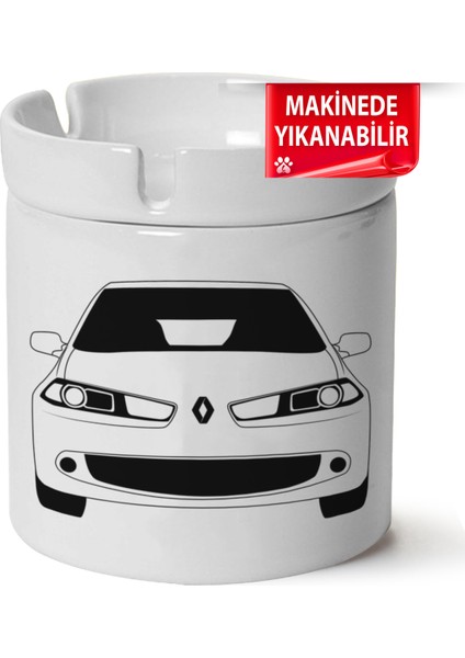 Megane 2 Baskılı Porselen At-Söndür Küllük (Kl-Otmbl-Rnlt)
