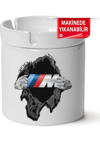 Bmw M Logo Baskılı Porselen At-Söndür Küllük (Kl-Otmbl-Bmw)