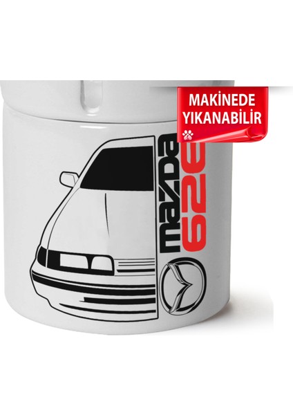 Mazda 626 Baskılı Porselen At-Söndür Küllük (Kl-Otmbl-Mzd)