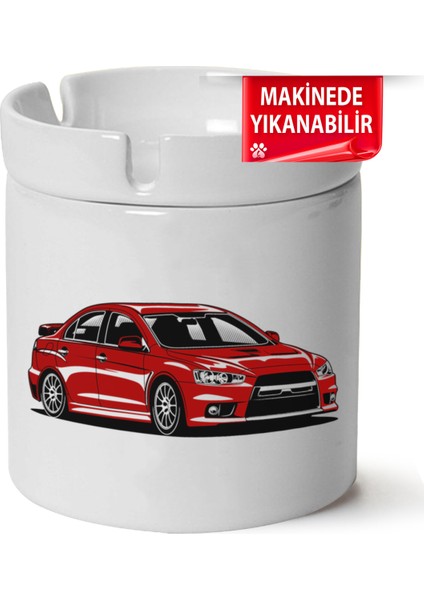 Mitsubishi EVO10BASKILI Porselen At-Söndür Küllük (Kl-Otmbl-Mtsbh)