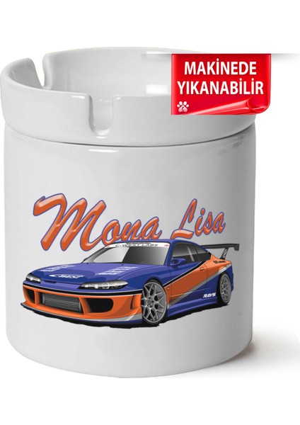 Nissan S14 Baskılı Porselen At-Söndür Küllük (Kl-Otmbl-Nssn)