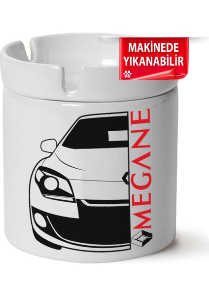 Megane 3 Baskılı Porselen At-Söndür Küllük (Kl-Otmbl-Rnlt)