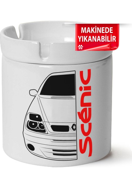 Scenic Baskılı Porselen At-Söndür Küllük (Kl-Otmbl-Rnlt)