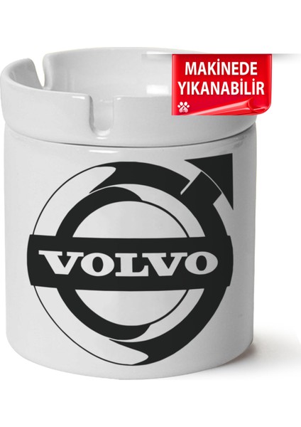 Volvo Logo Baskılı Porselen At-Söndür Küllük (Kl-Otmbl-Vlv)