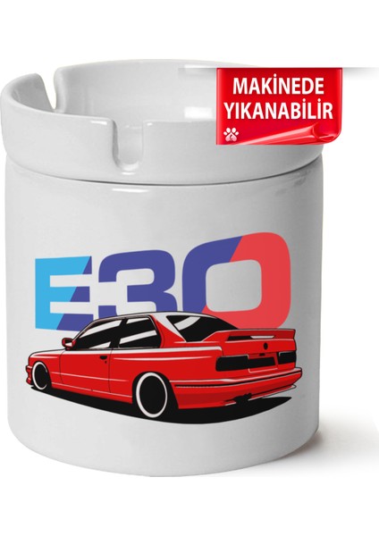 Bmw E30 Baskılı Porselen At-Söndür Küllük (Kl-Otmbl-Bmw)