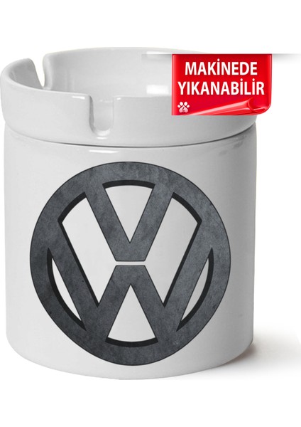 Vw Logo Baskılı Porselen At-Söndür Küllük (Kl-Otmbl-Vw)