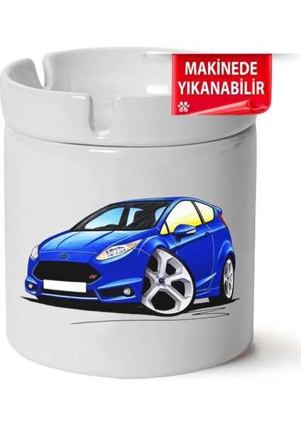 Ford Fiesta Mk7.5 Baskılı Porselen At-Söndür Küllük (Kl-Otmbl-Frd)