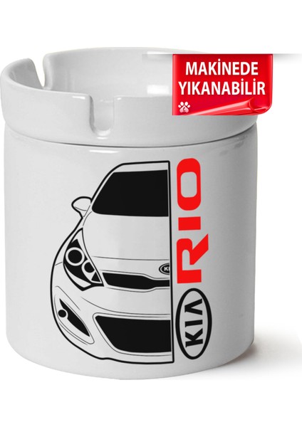 Kia Riobaskılı Porselen At-Söndür Küllük (Kl-Otmbl-Kia)