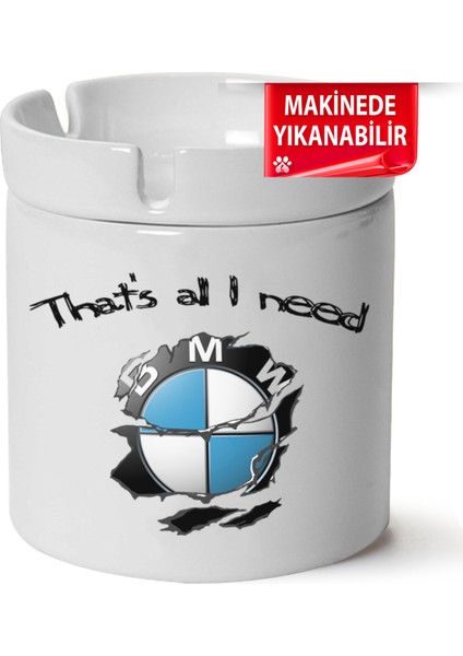 Bmw Logo Baskılı Porselen At-Söndür Küllük (Kl-Otmbl-Bmw)
