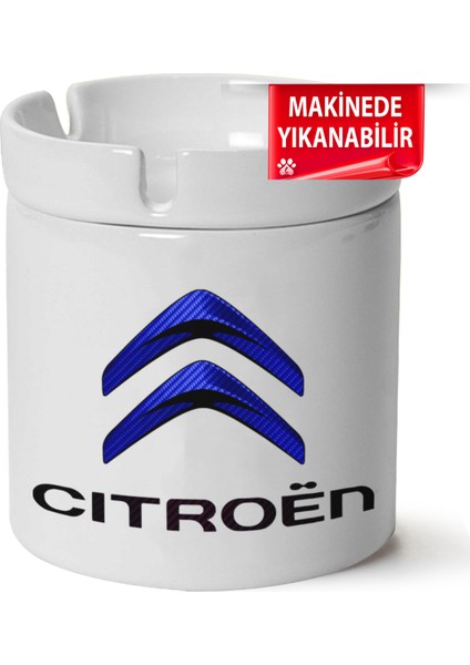 Citroen Logo Baskılı Porselen At-Söndür Küllük (Kl-Otmbl-Ctrn)