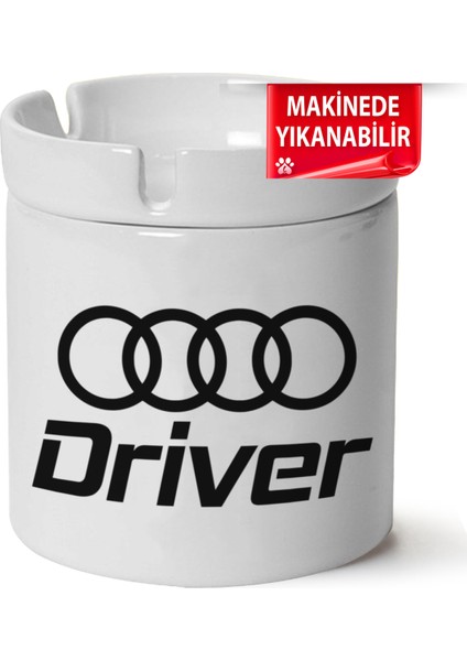 Audi Driver Baskılı Porselen At-Söndür Küllük (Kl-Otmbl-Drvr)