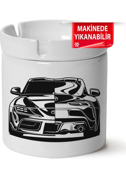 Toyota Supra Baskılı Porselen At-Söndür Küllük (Kl-Otmbl-Spr)