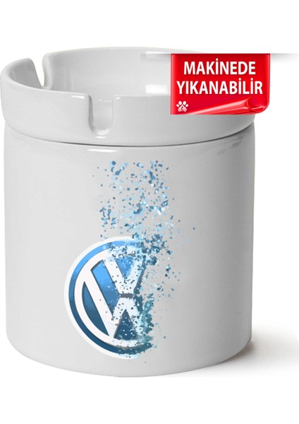 Vw Logo Baskılı Porselen At-Söndür Küllük (Kl-Otmbl-Vw)