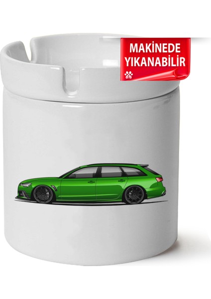 Çakılap Audi Rs6 Baskılı Porselen At-Söndür Küllük (Kl-Otmbl-Audi)