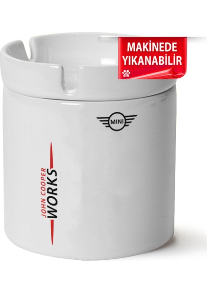 Mini John Cooper Cooper Works Baskılı Porselen At-Söndür Küllük (Kl-Otmbl-Mn)