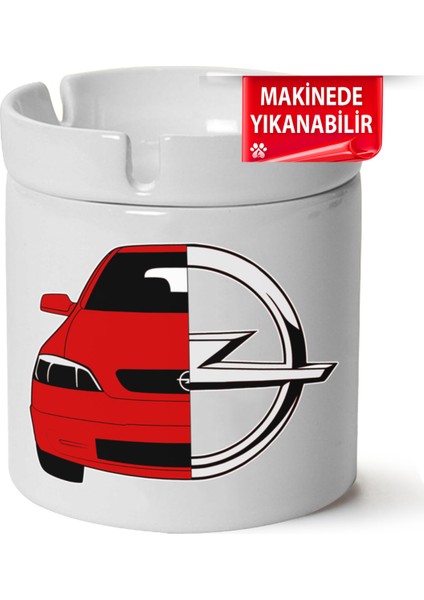 Opel Astra G Baskılı Porselen At-Söndür Küllük (Kl-Otmbl-Opl)